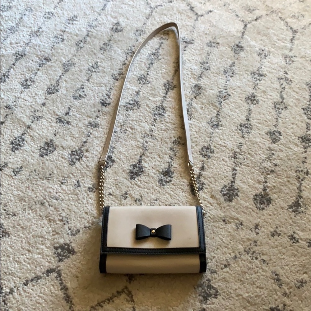 Authentic black and cream Kate Spade crossbody bag